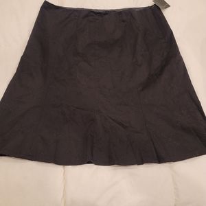NWT! APOSTROPHE Woman's Black  Embroidered SKIRT